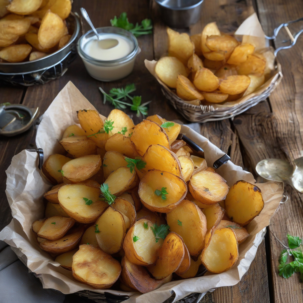 Deep Fried Potatoes Recipe: Crispy Outside, Fluffy Inside - Just Pork ...