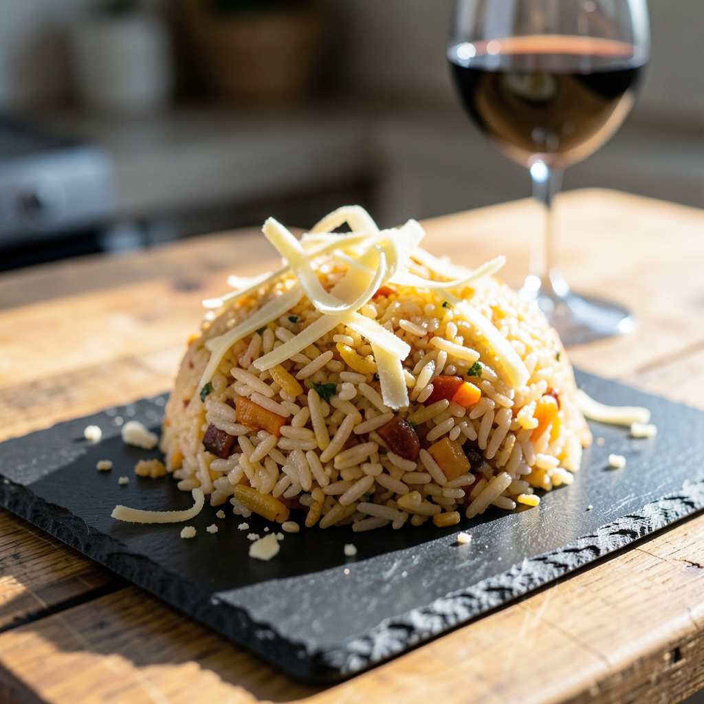 Afghan Rice Recipe: Fluffy and Aromatic Delight example with annotations