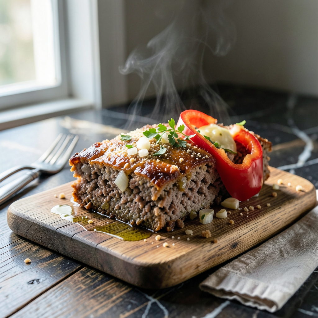 Bobby Flay's Meatloaf Recipe: Classic Comfort with a Modern Twist illustration with key details