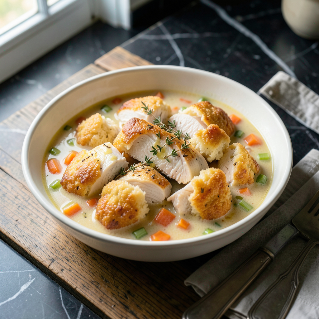 Chicken and Dumplings with Bisquick Recipe: Comforting Bowl of Simplicity detailed visual guide