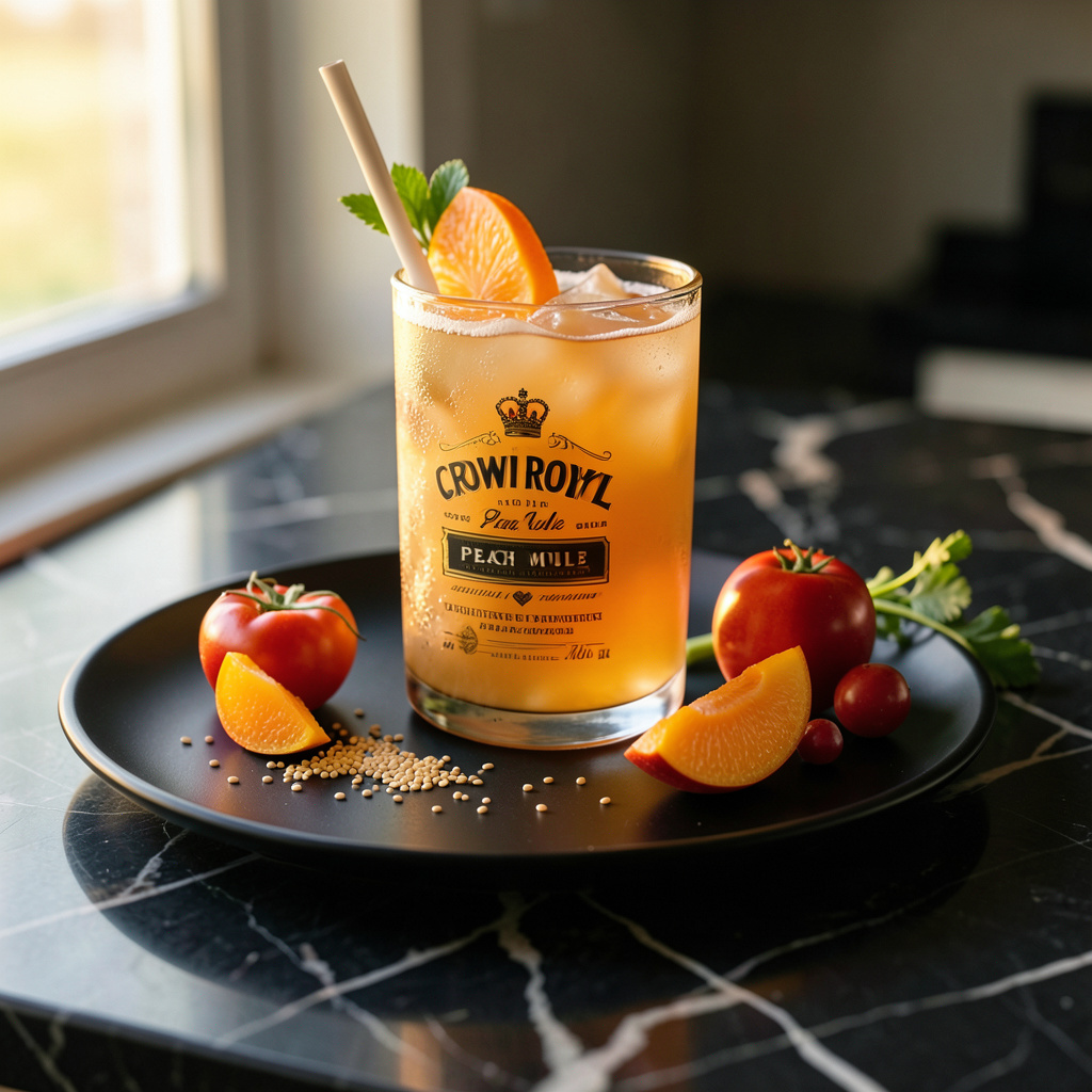 Perfectly seasoned Crown Royal Peach Mule Recipe: Refreshing Twist on Classic Cocktail ready to enjoy