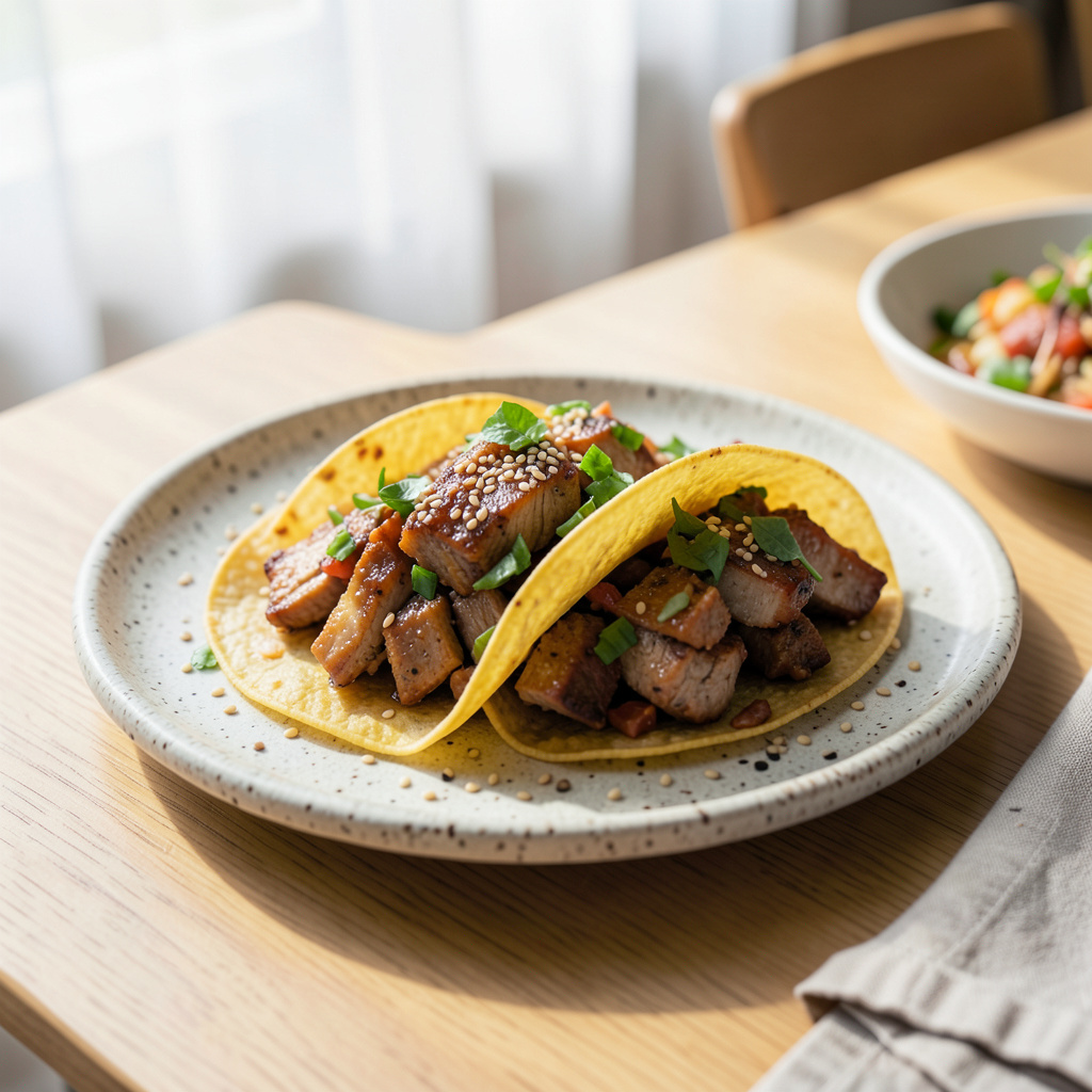 Easy Pork Tacos Recipe: Quick and Flavorful Weeknight Dinner illustration with key details