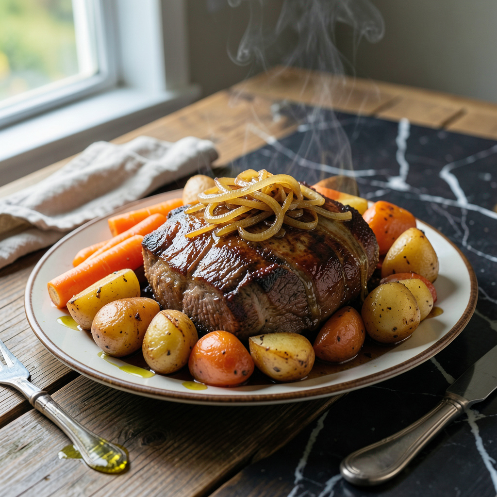 Comprehensive english roast crock pot recipe visual reference