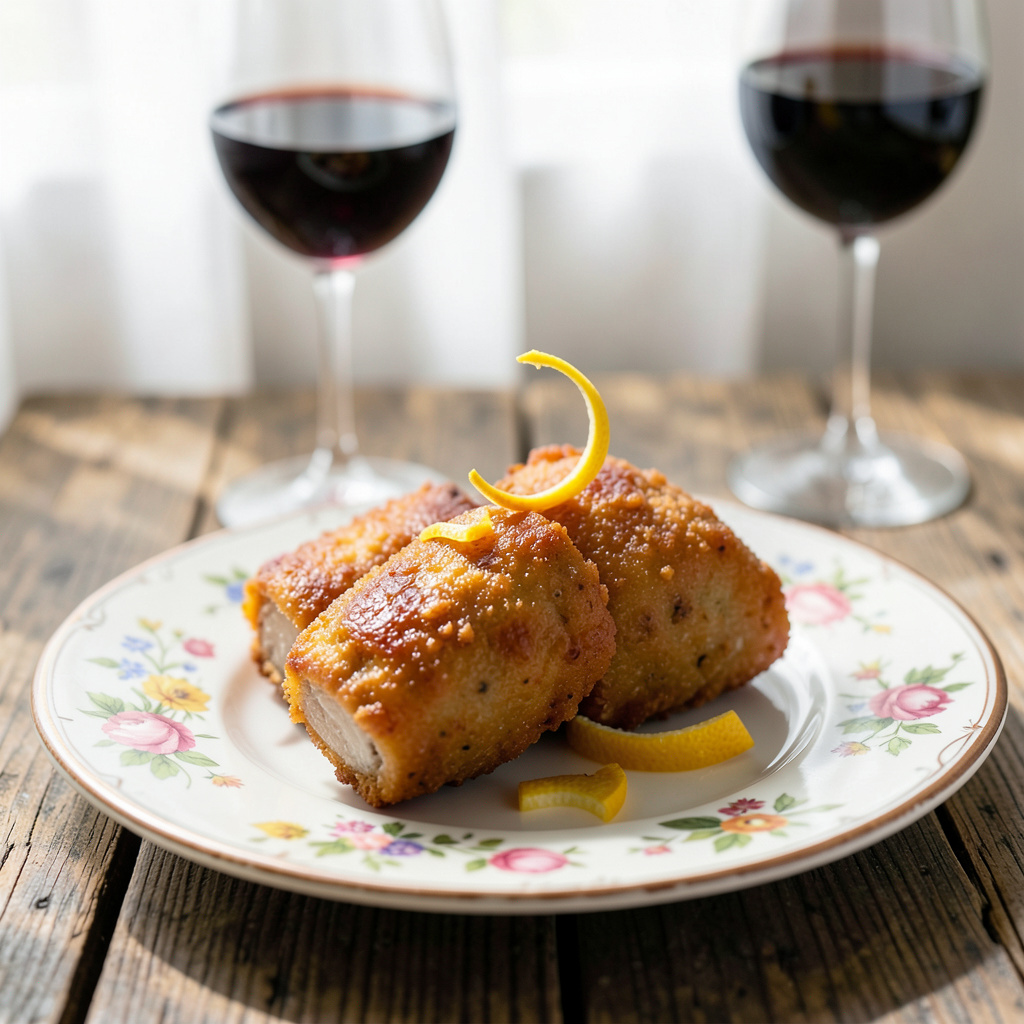 Beautifully plated Fried Braunschweiger Recipe: Crispy Fried Liver Perfection with sides