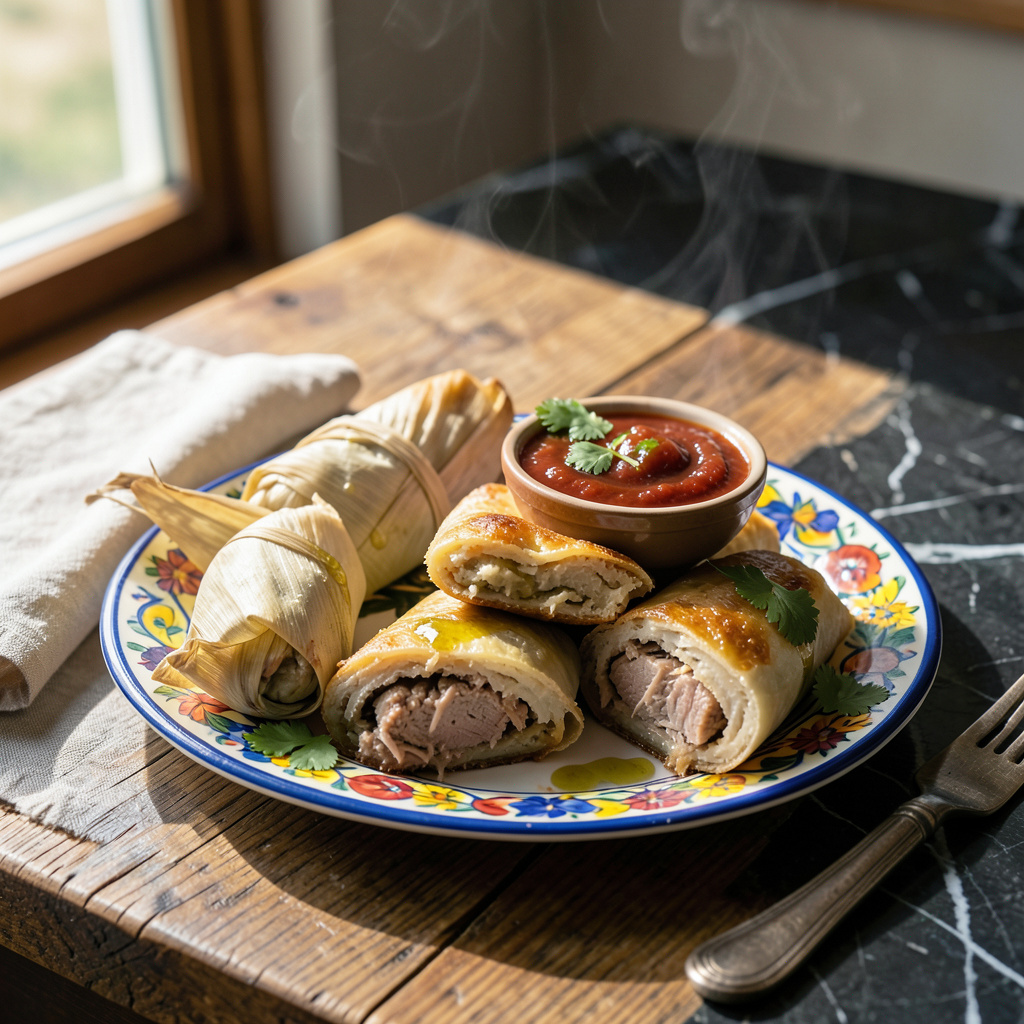 masa tamales recipe illustration with key details