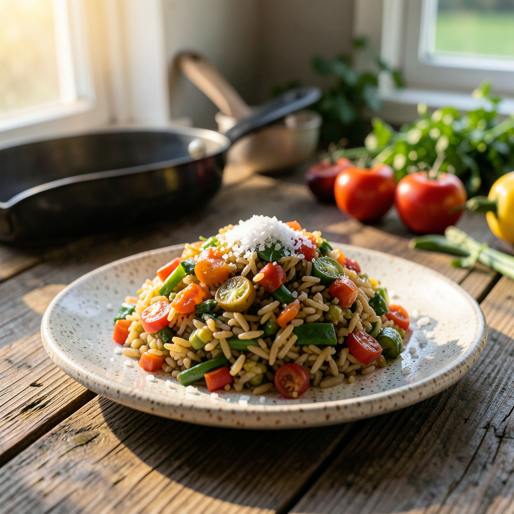 Complete mexican rice recipe vegetarian overview image