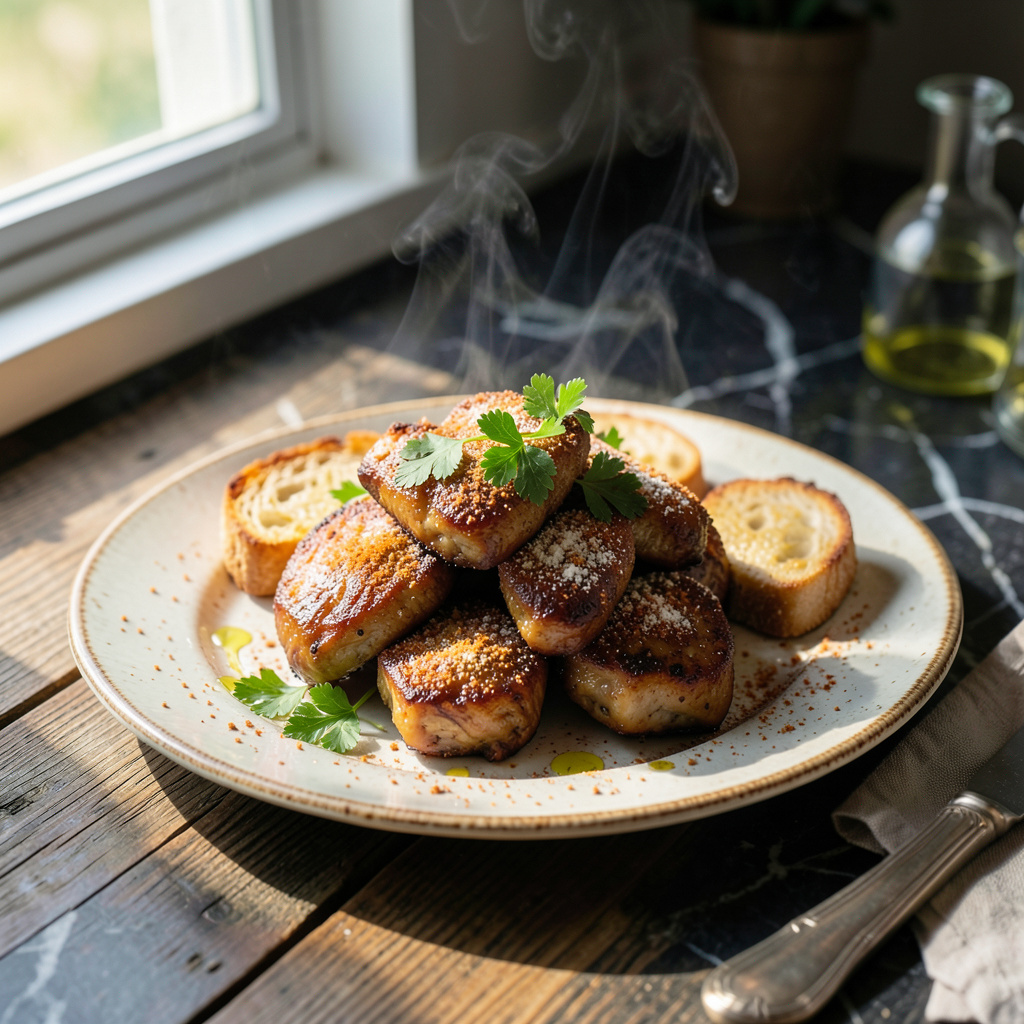 Visual representation of Pan Fried Chicken Livers Recipe: Crispy Outside, Tender Within