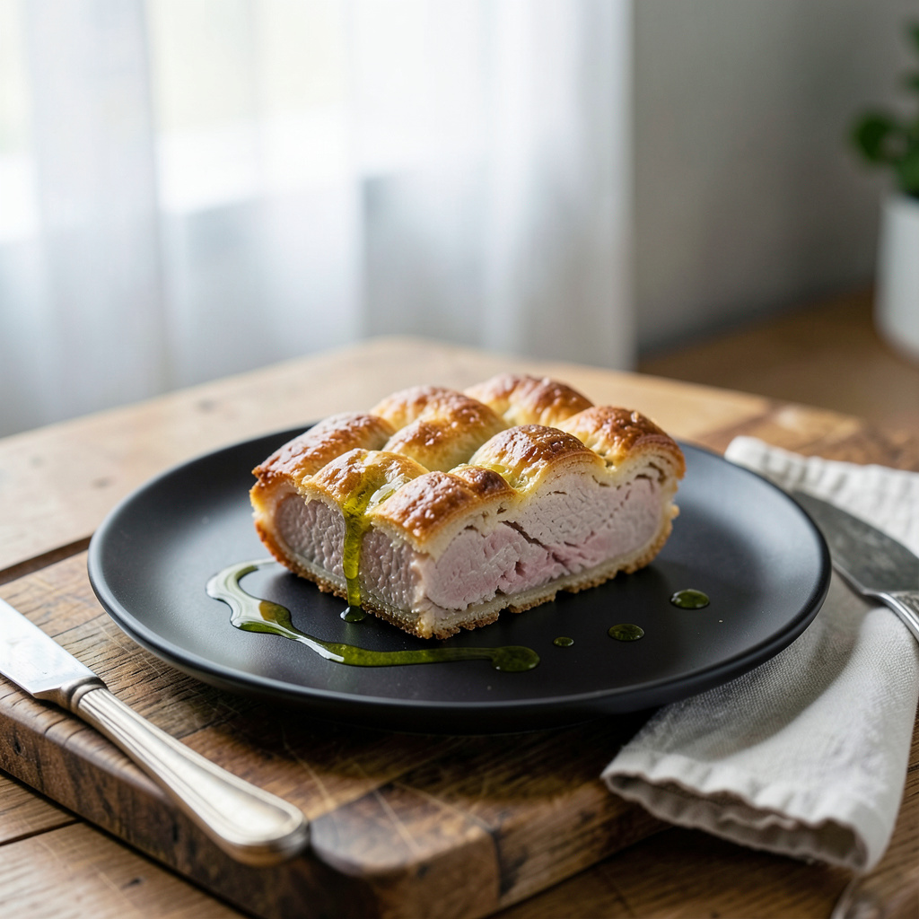Pork Pie Recipe: Savory British Classic with Flaky Crust illustration with key details