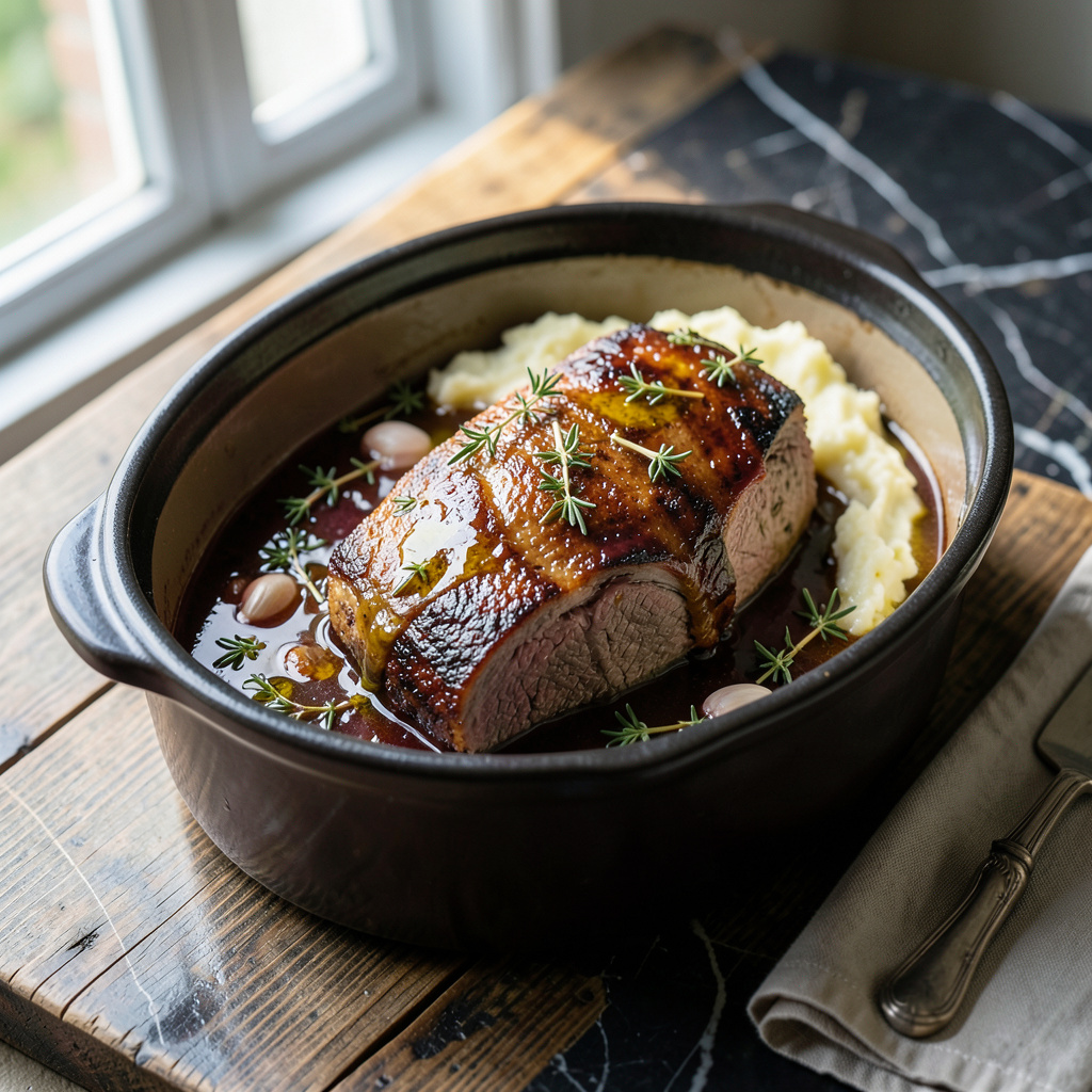 prime rib crock pot recipe example with annotations