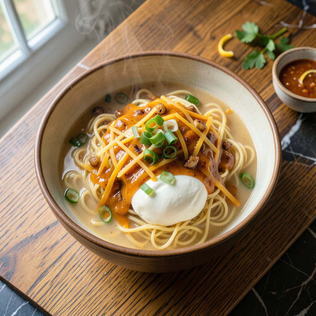 cheesy ramen recipe detailed visual guide
