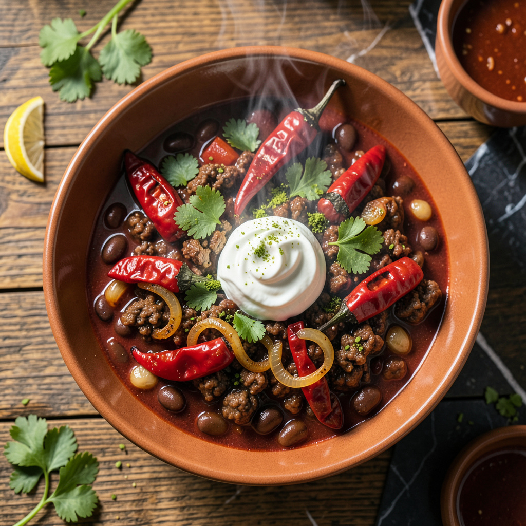 Ghost Pepper Chili Recipe: Fiery and Bold in 30 Minutes illustration with key details