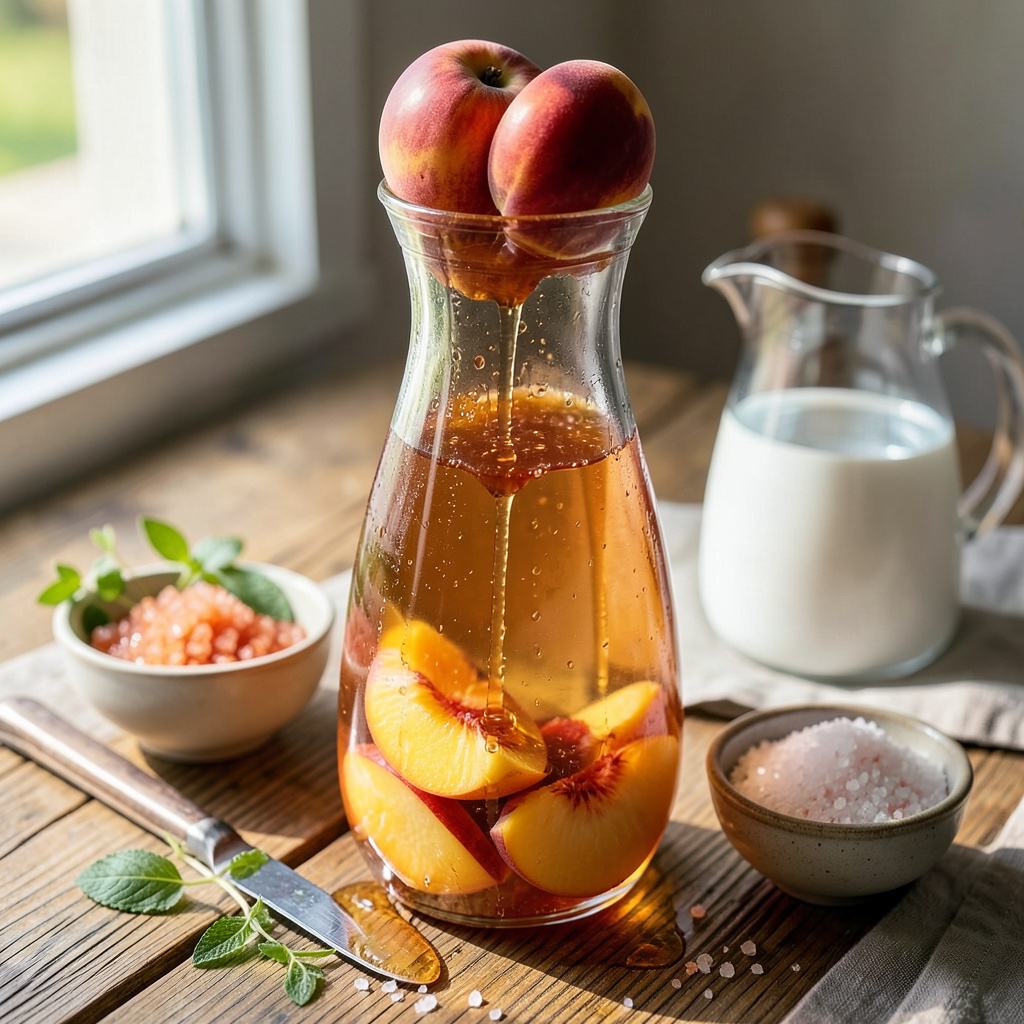 Peach Syrup Recipe: Summer’s Sweet Drizzle for Pancakes and Cocktails ...