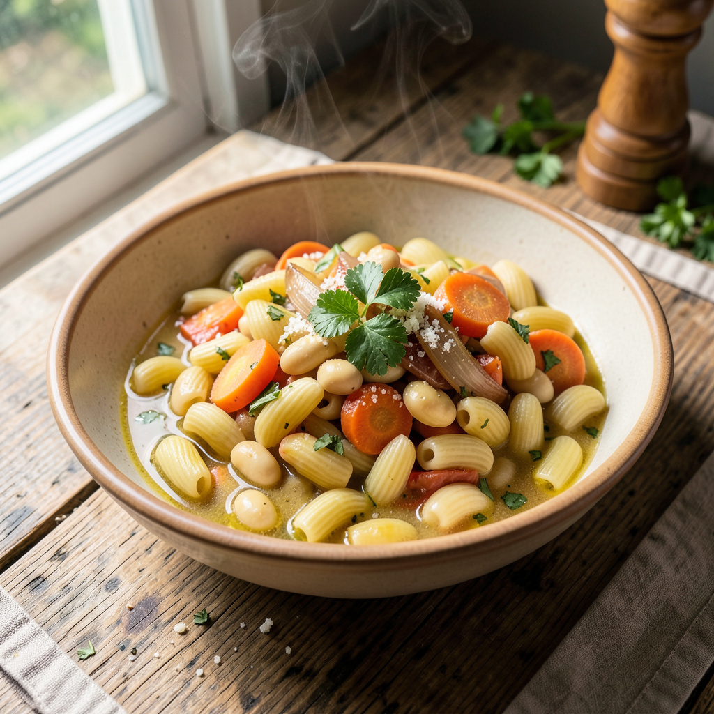 Visual representation of America's Test Kitchen Pasta Fagioli Recipe: Hearty and Authentic Comfort