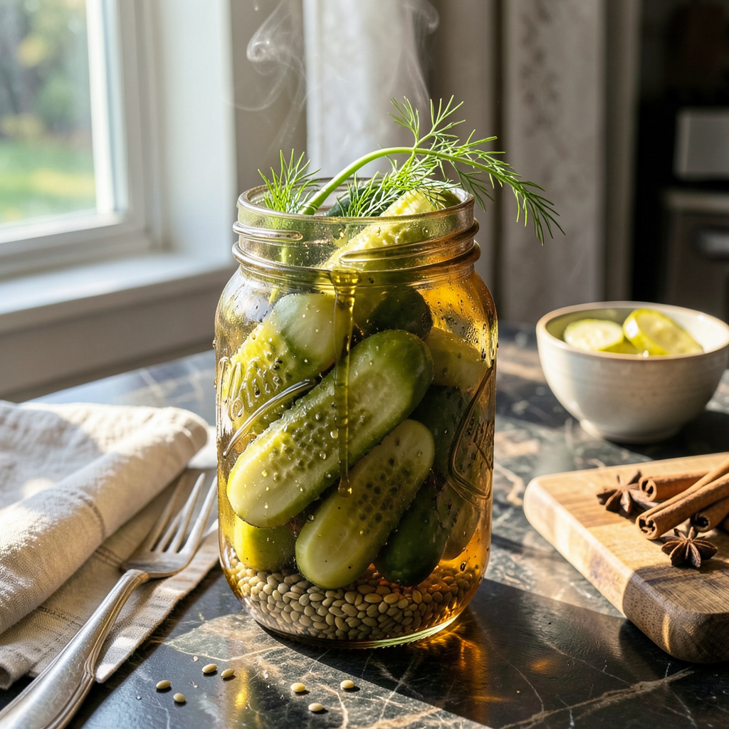 Amish Sweet Dill Pickle Recipe: Crispy and Flavorful Preservation example with annotations