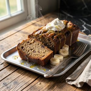 Image showcasing Banana Bread Recipe with Oil and Butter: Moisture-Rich Comfort in Every ...