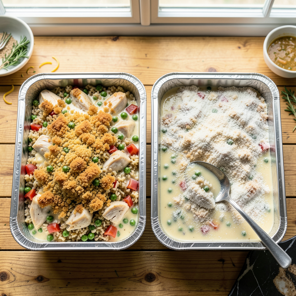 How to Freeze Casseroles in Aluminum Pans: The Foolproof Make Ahead Method example with annotations