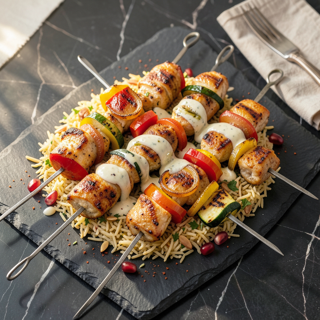 How to Make Kebabs Without a Grill: Oven Baked Skewers With Charred Perfection illustration with key details