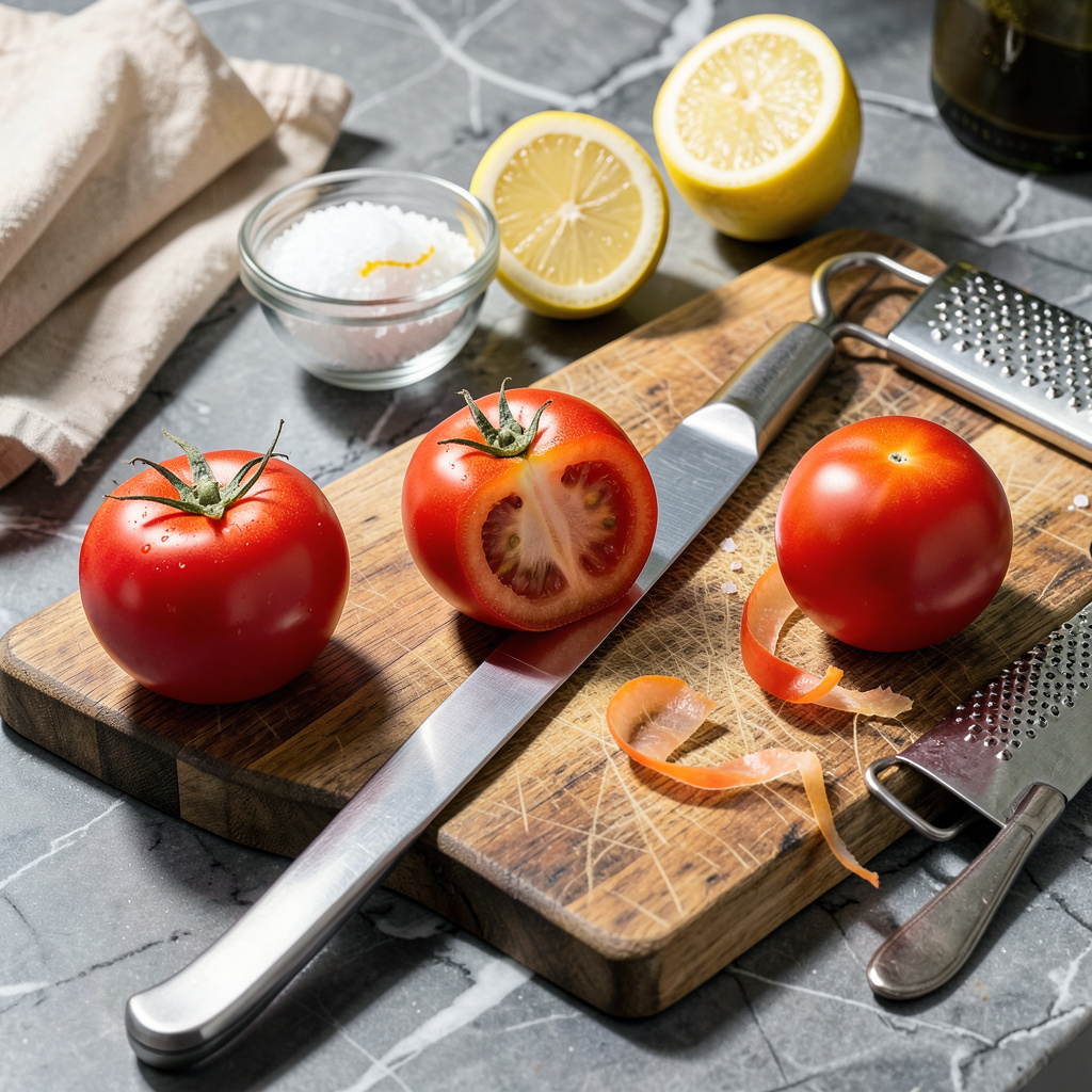 Complete How to Peel Tomatoes Without Blanching: The 10 Second Fork Trick overview image