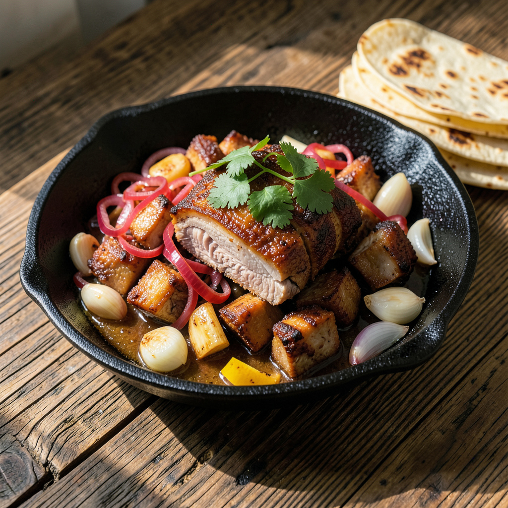Visual representation of Pork Carnitas Recipe: Crispy Edges and Tender Fall Apart Meat
