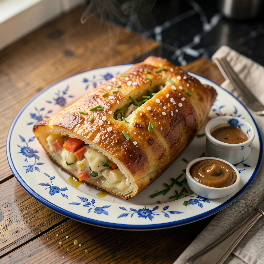 Reheat Knish in Air Fryer: Crispy Outside, Warm Potato Filling Inside illustration with key details