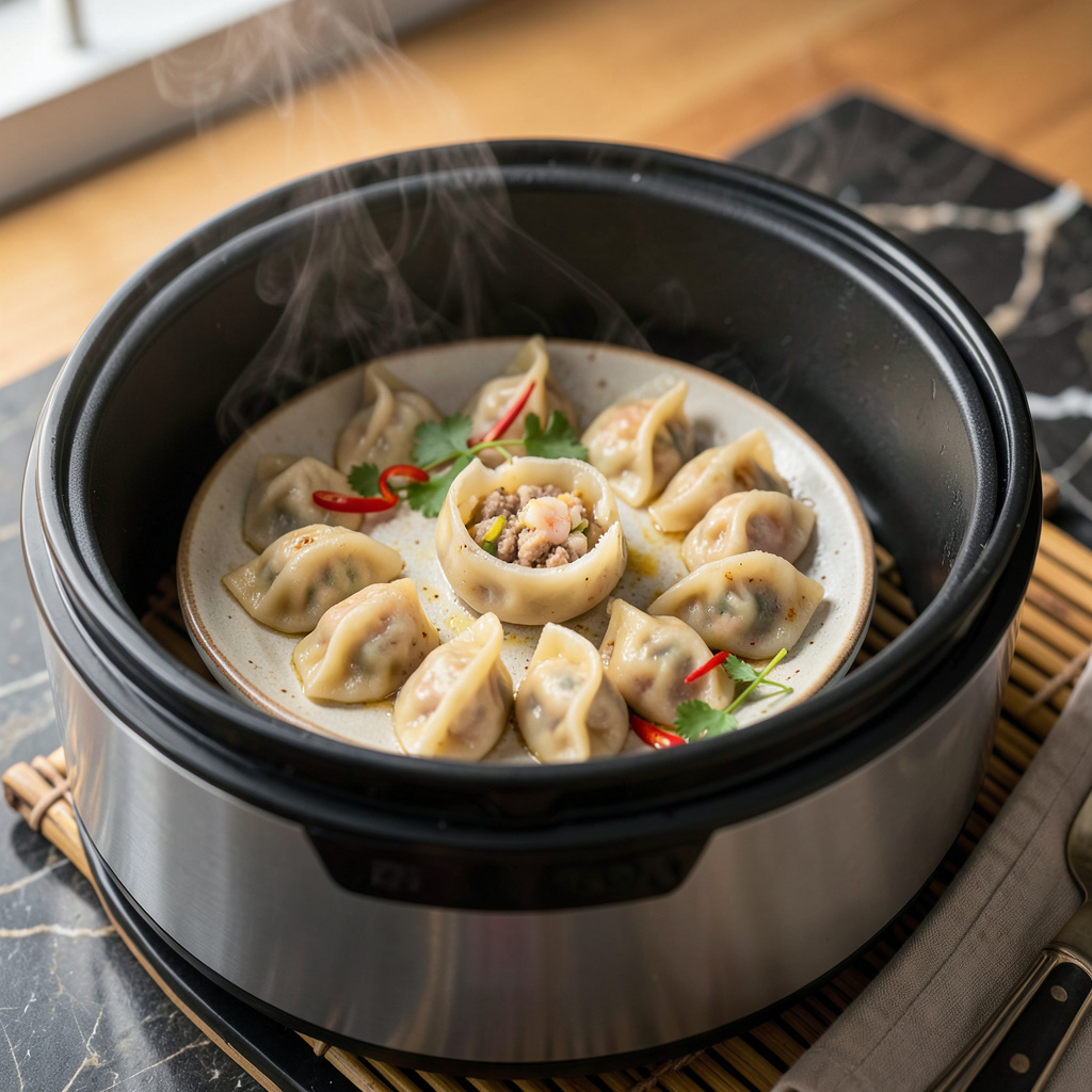 Steam Dumplings in Rice Cooker: Foolproof Hands-Off Perfection - Just ...