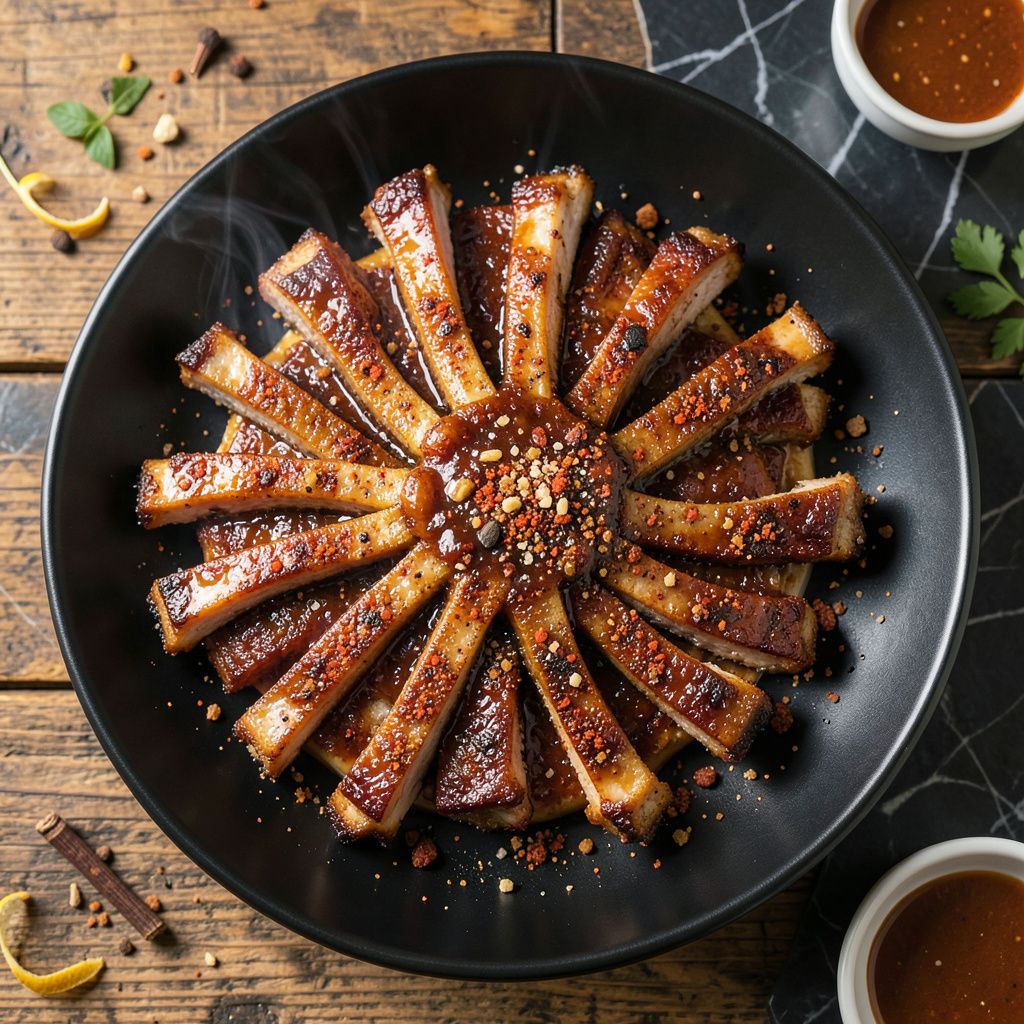 American Pork Ribs Recipe: Smoky Dry-Rubbed Rack with Charred Edges