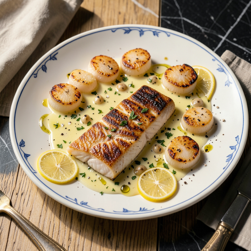 Scallop Cod Cod and Scallops Recipe: Buttery Seared Perfection with Lemon-Herb Finish