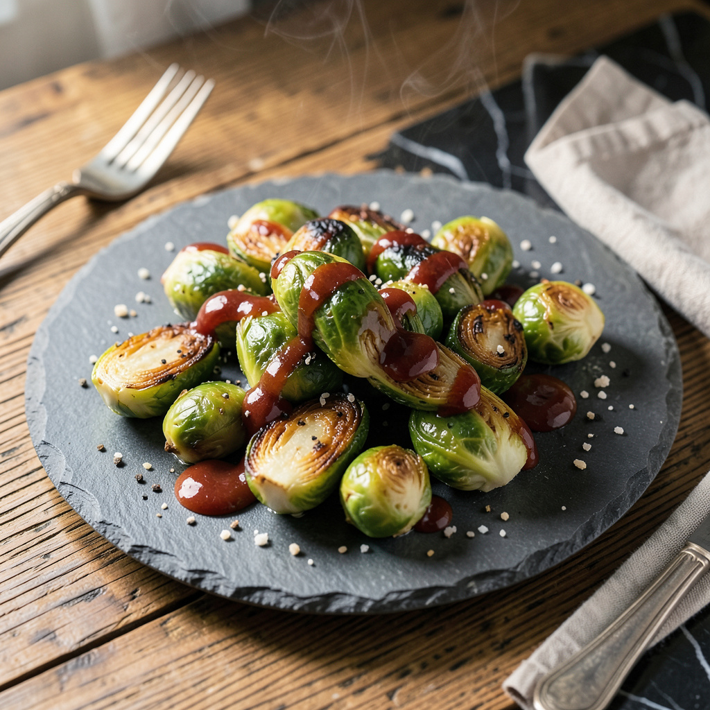 Complete Hampton Social Brussels Sprouts Recipe: Crispy Leaves With Sweet Chili Glaze overview image