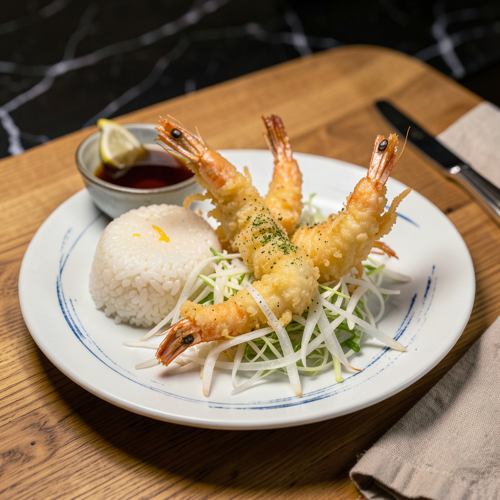 Complete japanese shrimp tempura recipe overview image