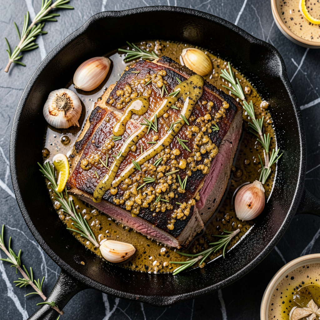 Comprehensive Poor Man's Prime Rib Recipe: Slow Roasted Beef with Garlic Herb Crust visual reference
