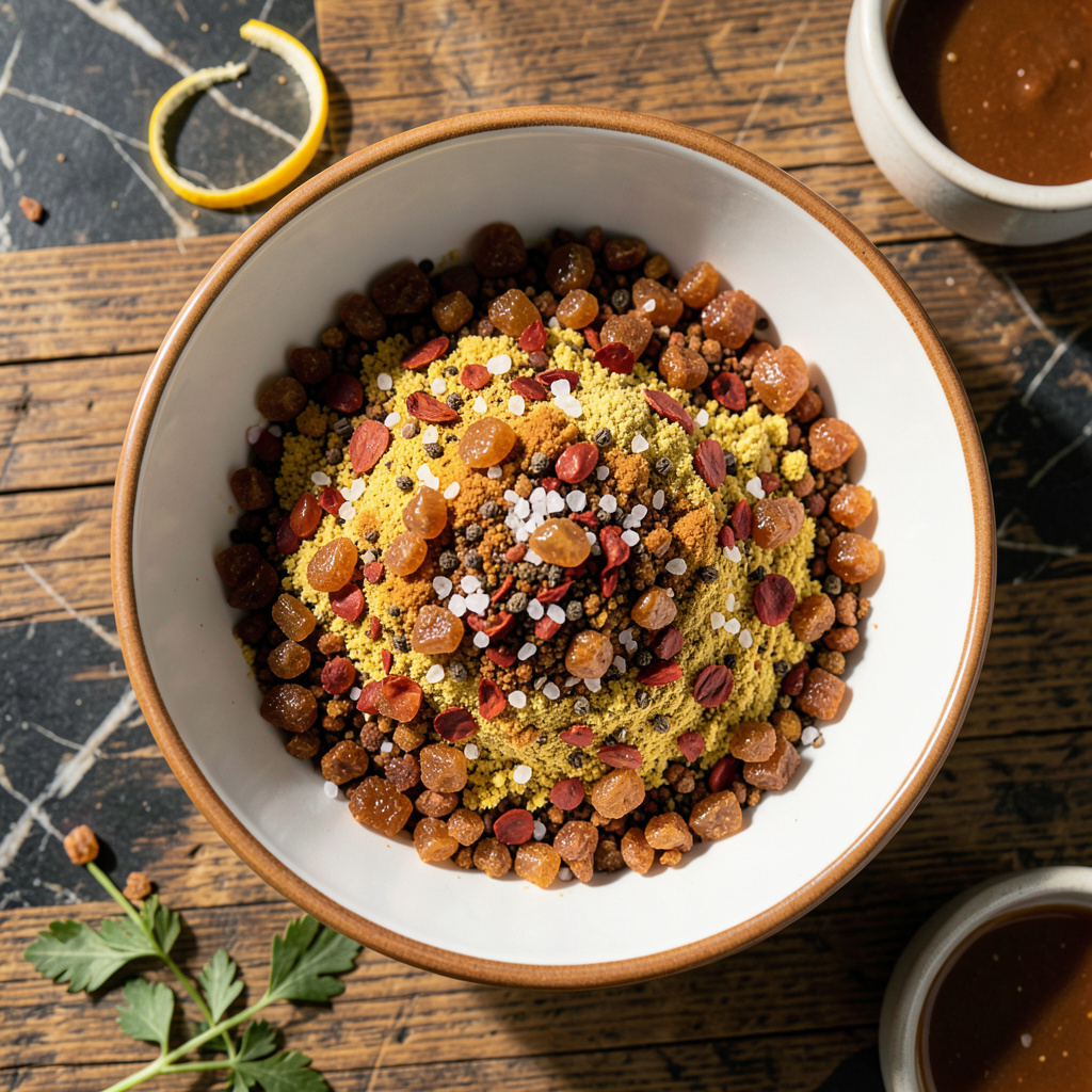 Pork Belly Rub Recipe: Sweet and Spicy Dry Blend for Crispy Results example with annotations