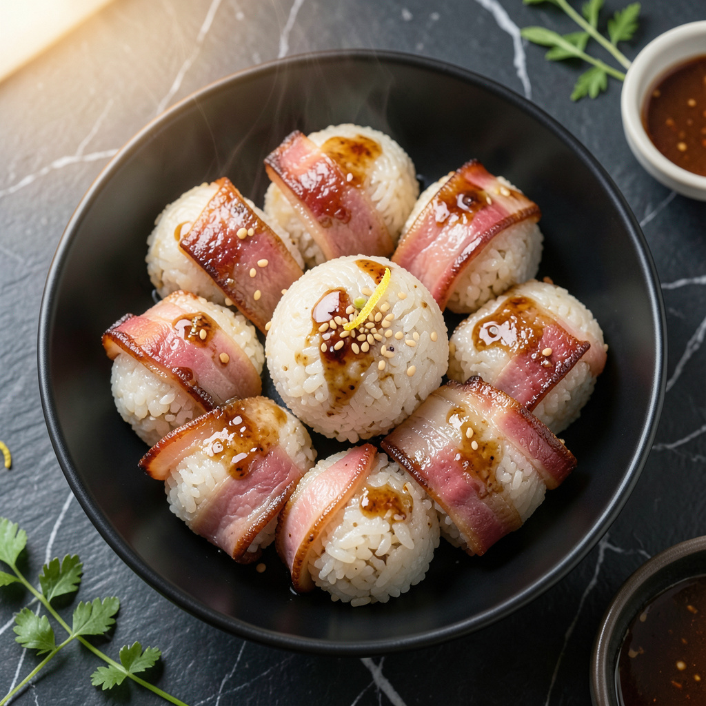 Wrapped Rice Ball Pork Wrapped Rice Ball Recipe: Crispy Exterior With Sticky Centers ...