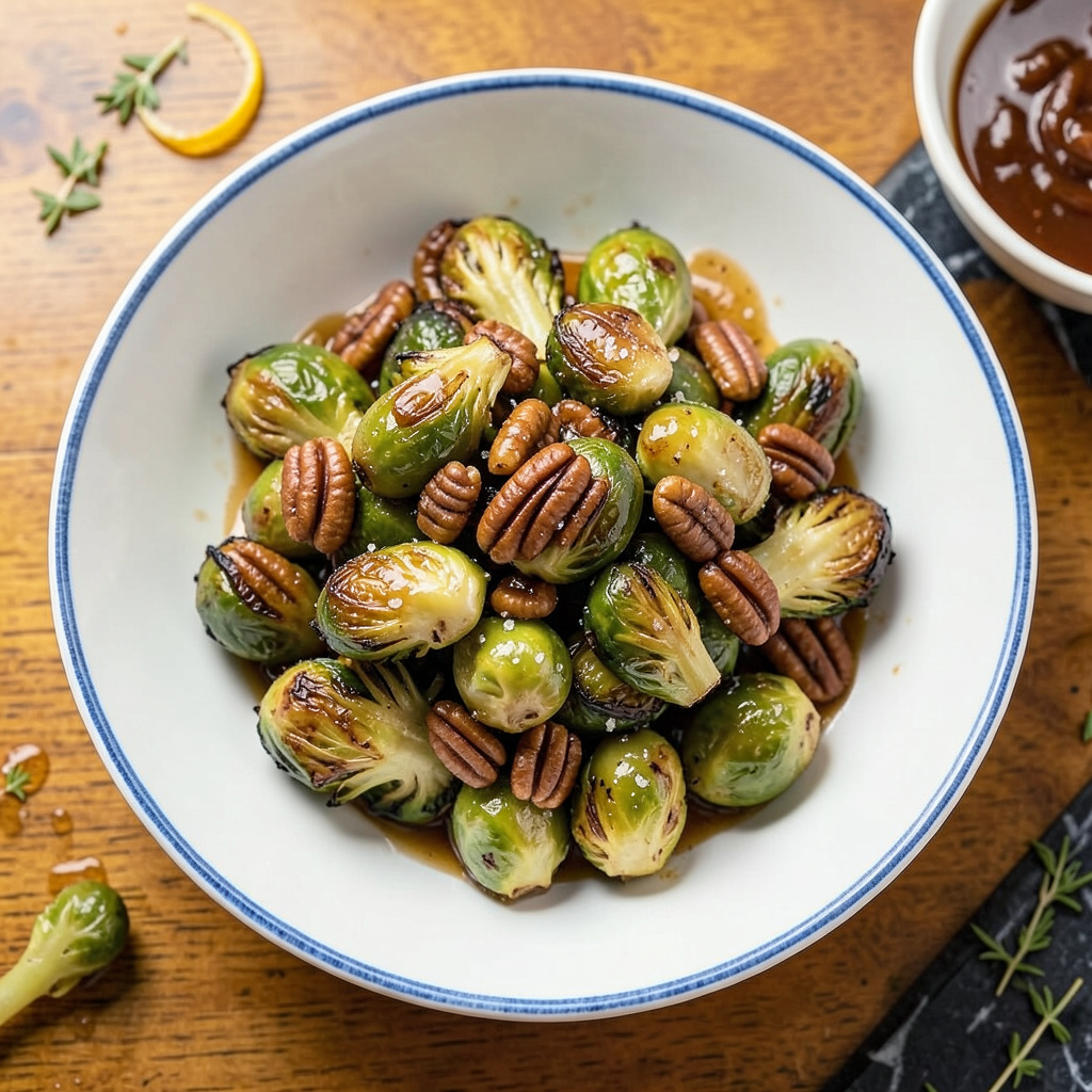 Comprehensive Ruth's Chris Brussels Sprouts Recipe: Buttery Crisp with Candied Pecan Crunch visual reference