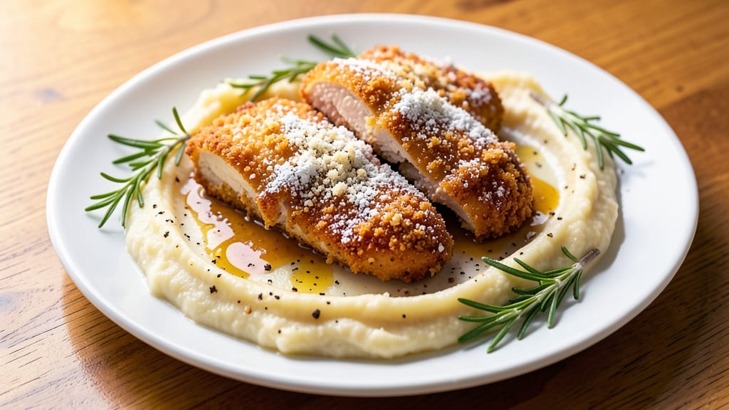 Breaded Chicken And Mashed Potatoes Recipe: Crispy Crust Meets Velvety Spuds
